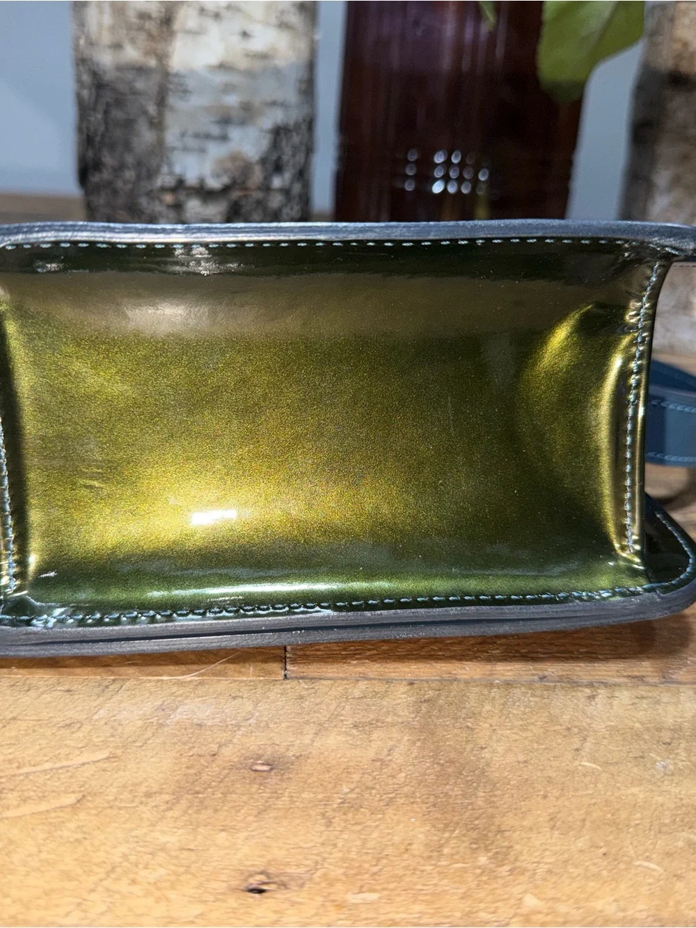 Louis Vuitton Green Damier Limited Edition Bag with Gold Plaque